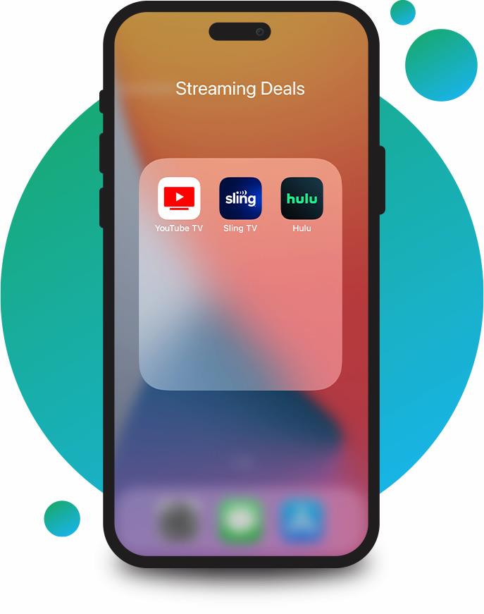 Phone with streaming apps
